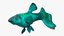 Guppy Fish Malachite Rigged for Maya