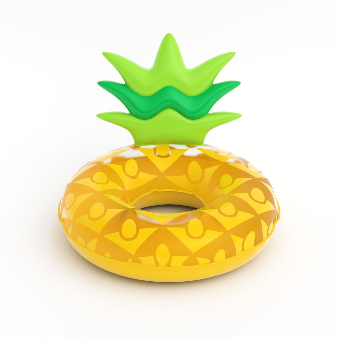 Pineapple Pool Float Inflatable Toy Swimming Tube 3D - TurboSquid 2085171