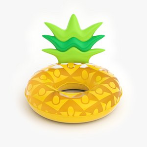 Pineapple Pool Float Inflatable Toy Swimming Tube 3D