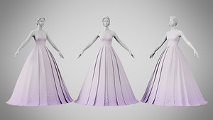3D Dress 48 Thistle model