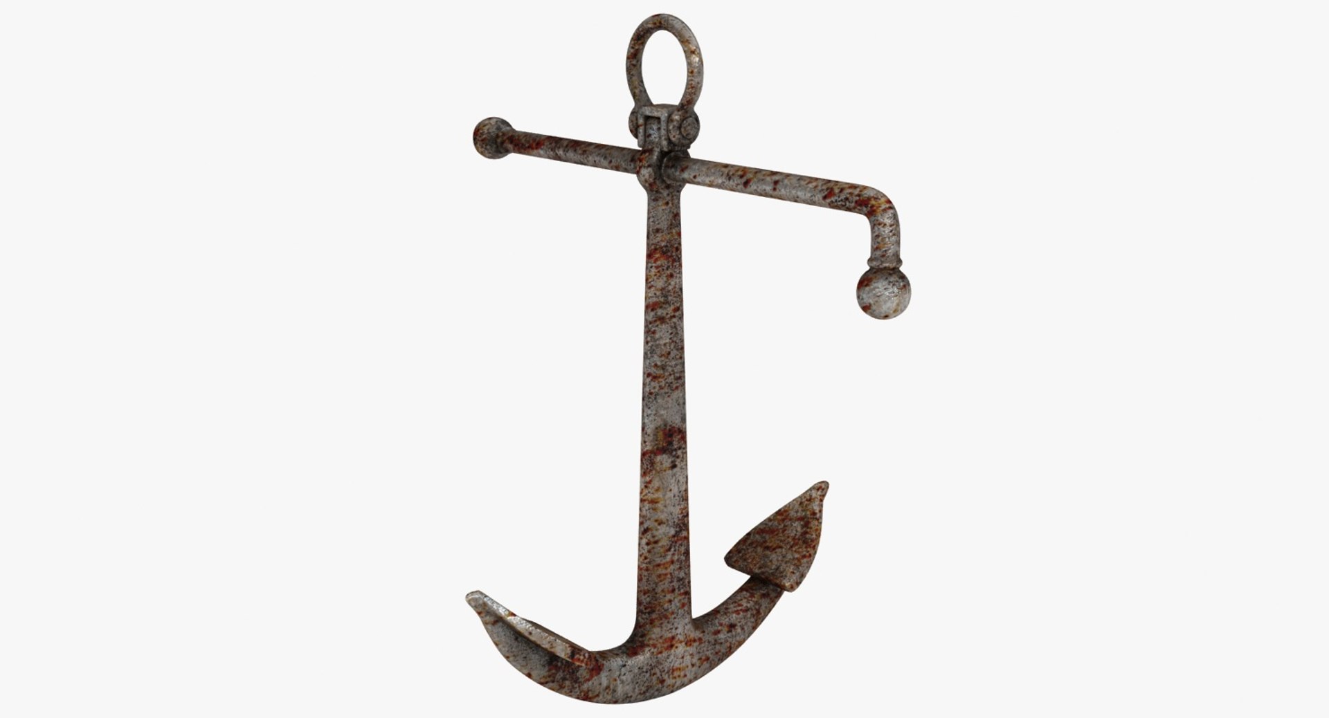 Rusty admiralty anchor 3D model - TurboSquid 1324684