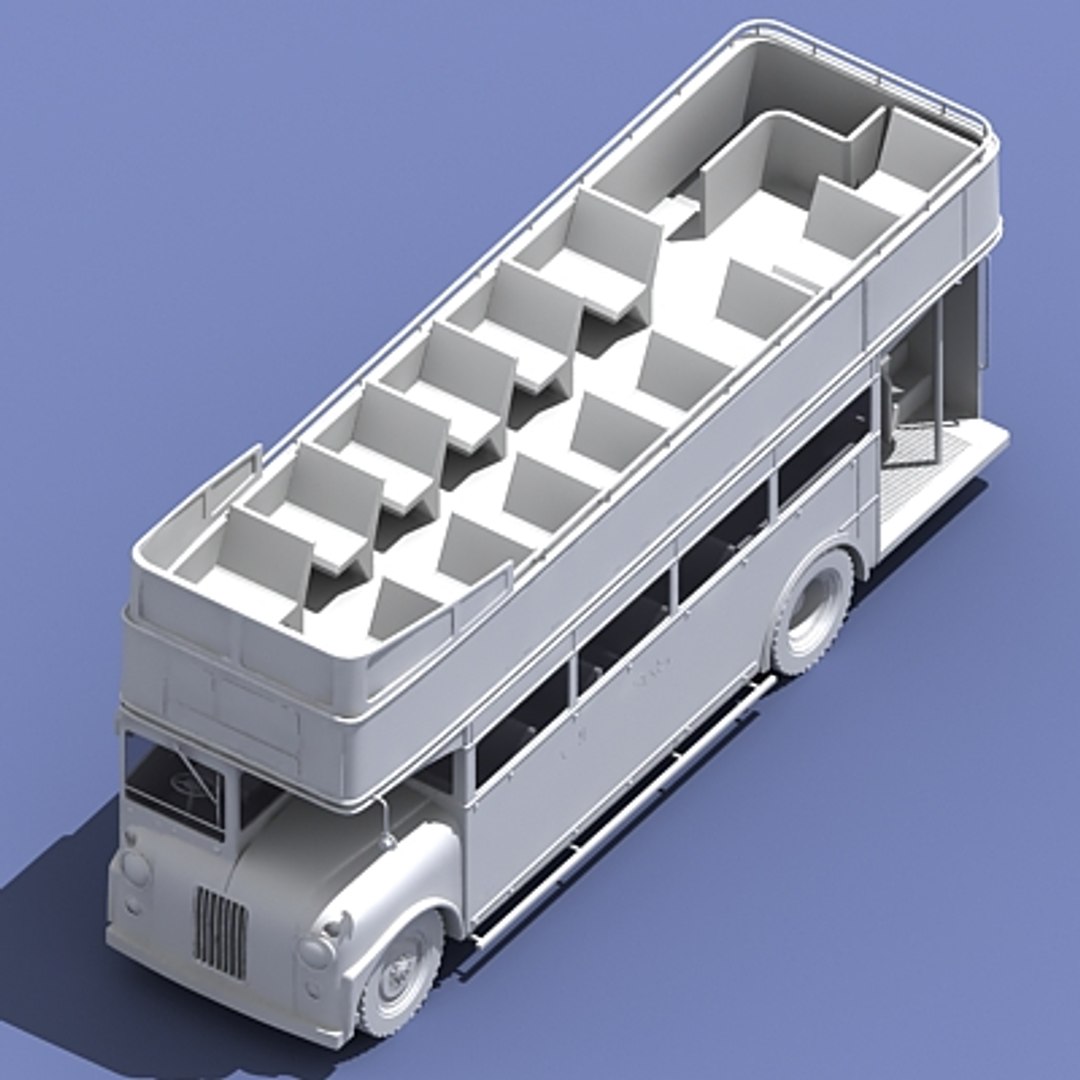 routemaster london tour bus 3d model