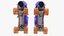 Moxi Roller Skate Beach Bunny 3D Periwinkle Sunset