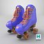 Moxi Roller Skate Beach Bunny 3D Periwinkle Sunset