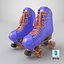 Moxi Roller Skate Beach Bunny 3D Periwinkle Sunset