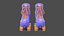 Moxi Roller Skate Beach Bunny 3D Periwinkle Sunset