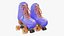 Moxi Roller Skate Beach Bunny 3D Periwinkle Sunset