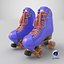 Moxi Roller Skate Beach Bunny 3D Periwinkle Sunset