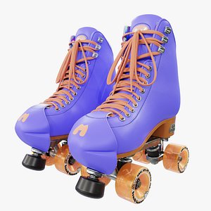 Moxi Roller Skate Beach Bunny 3D Periwinkle Sunset