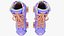 Moxi Roller Skate Beach Bunny 3D Periwinkle Sunset