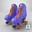 Moxi Roller Skate Beach Bunny 3D Periwinkle Sunset