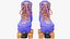 Moxi Roller Skate Beach Bunny 3D Periwinkle Sunset