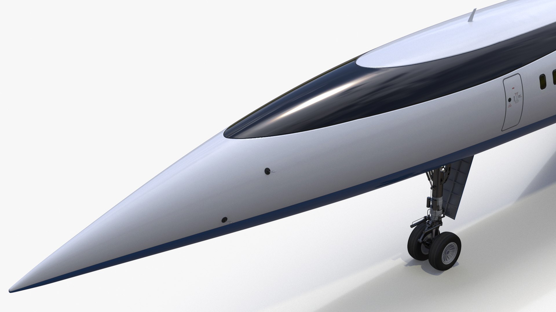 3D Model Supersonic Passenger Jet Rigged - TurboSquid 2268647