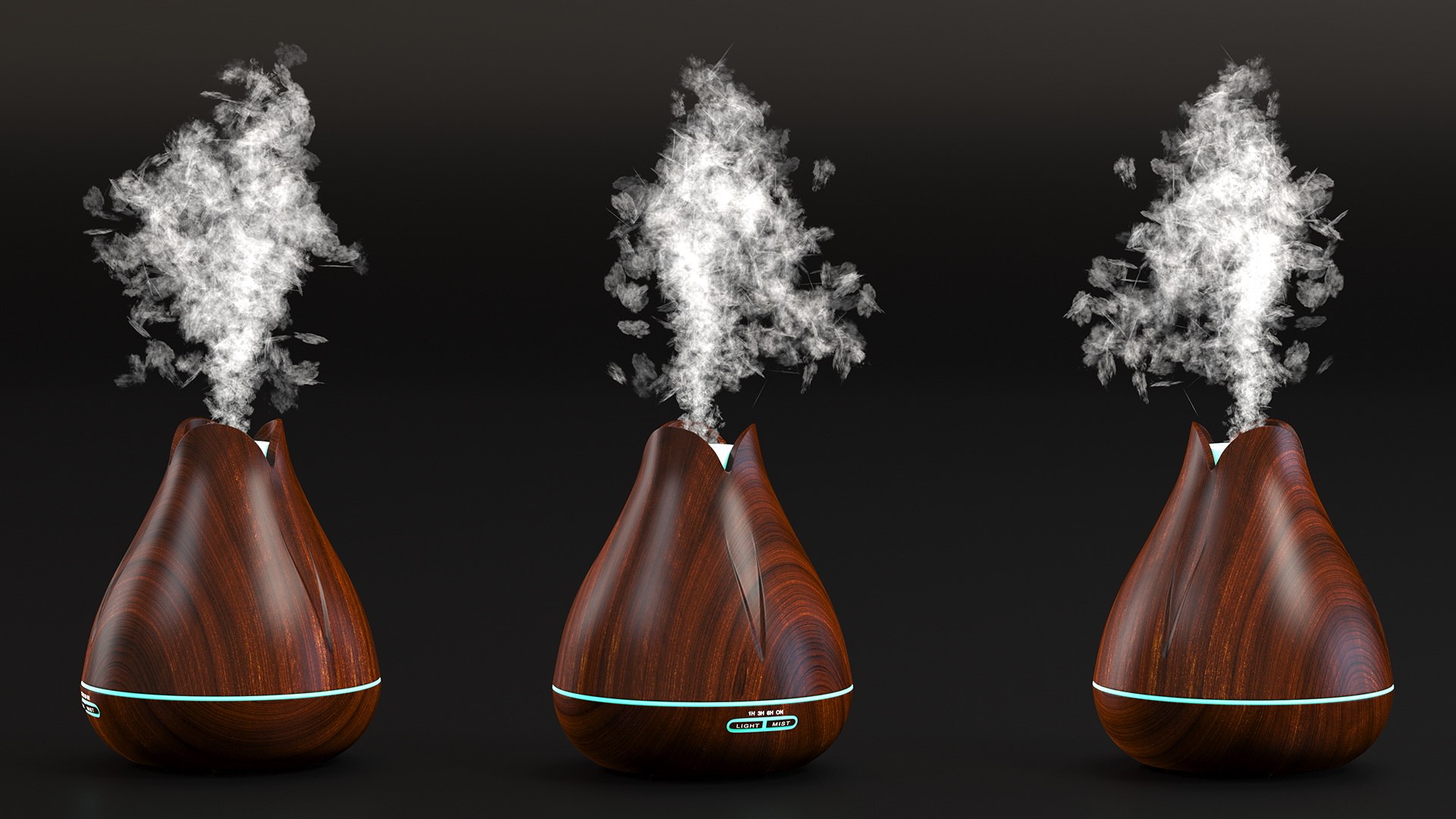 Aroma Oil Diffuser Switched On 3D Model - TurboSquid 2007255