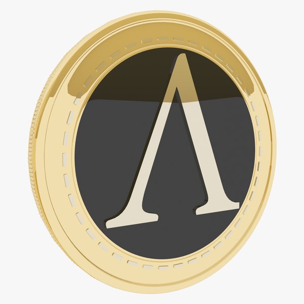 Ampleforth Cryptocurrency Gold Coin 3D