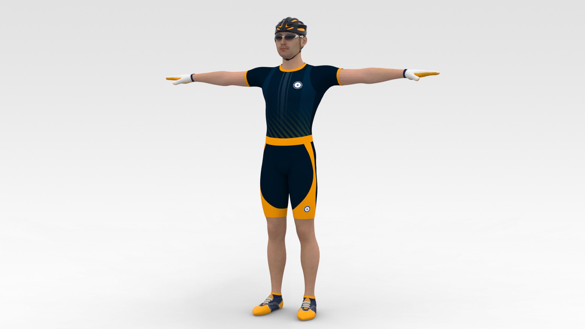 3D Cyclist Model - TurboSquid 1836567
