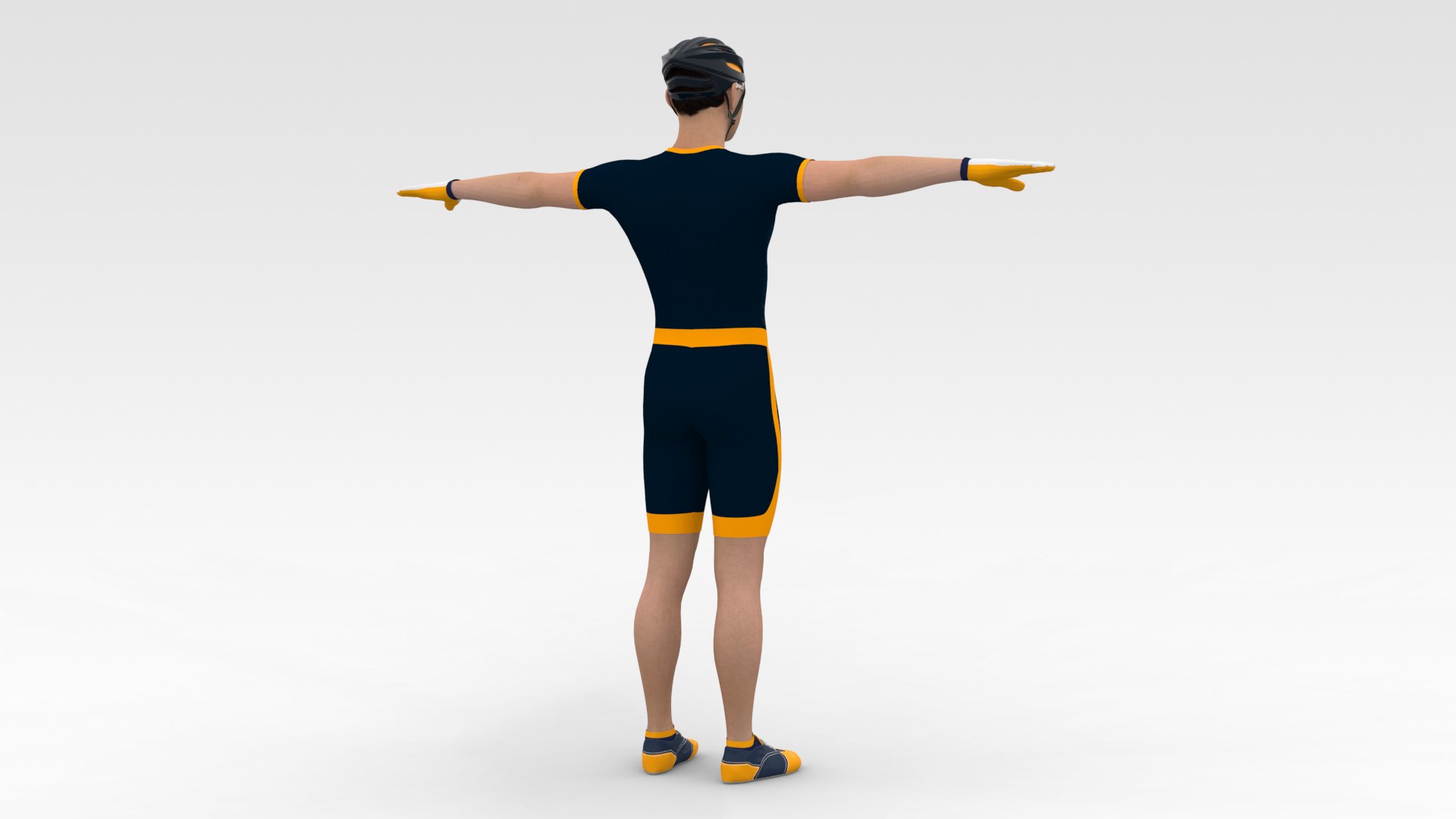 3D Cyclist Model - TurboSquid 1836567