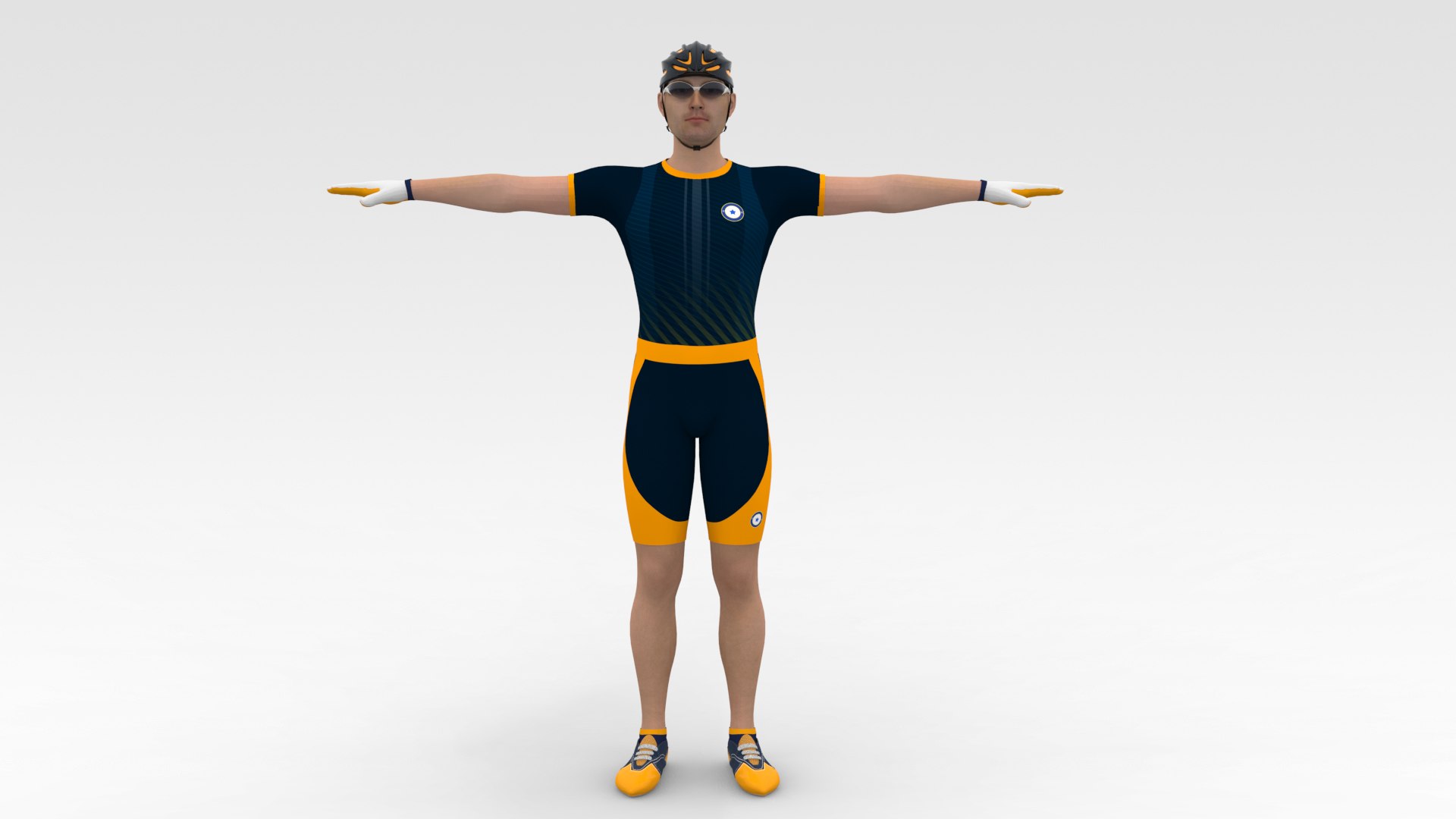 3D Cyclist Model - TurboSquid 1836567