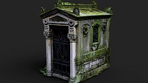 3D ancient tomb temple mossy ruins PBR photogrammetry