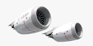 3D cfm leap-1b jet engine