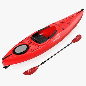 Recreational Kayak with Paddle