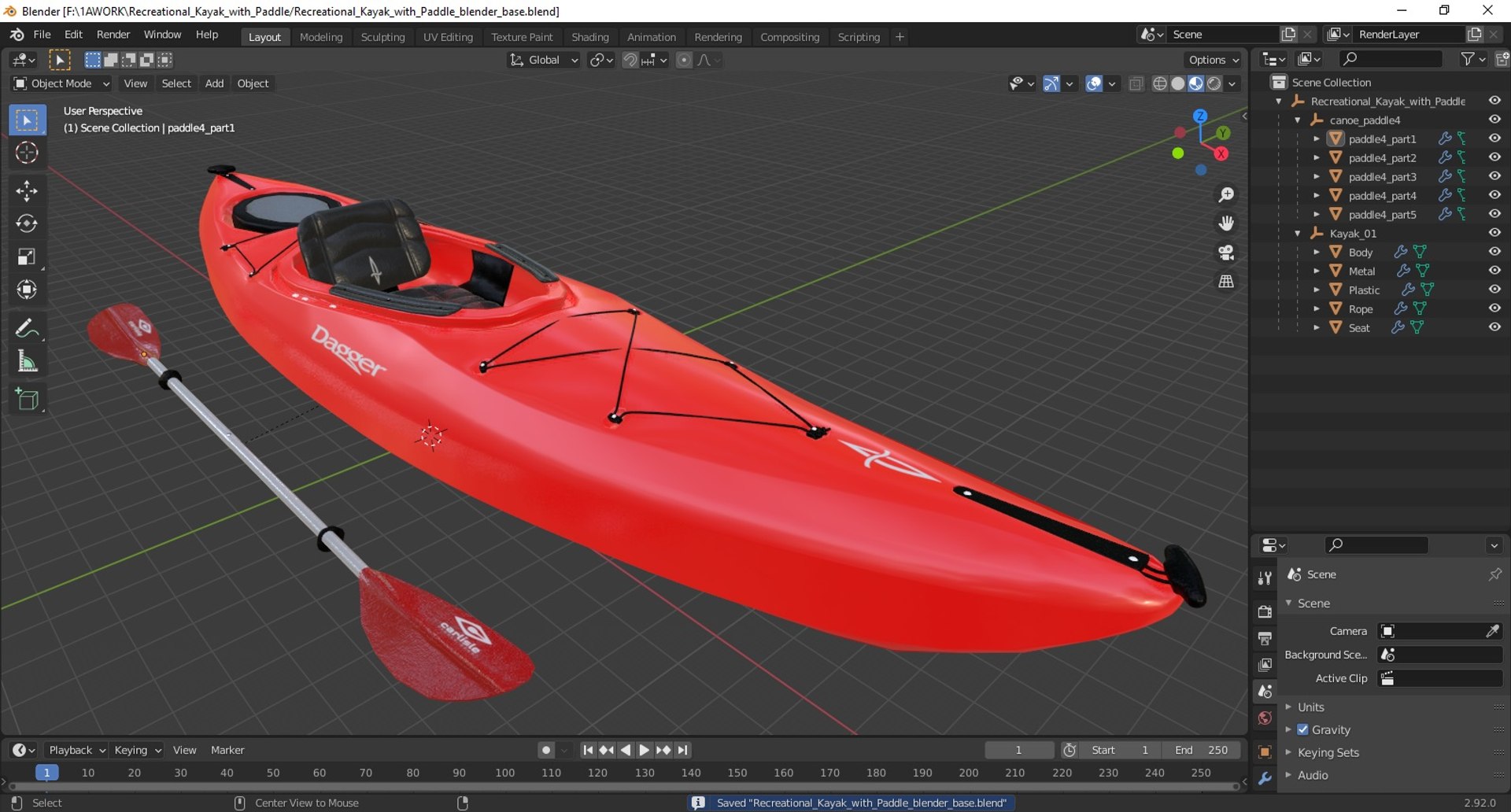 Recreational Kayak with Paddle 3D https://p.turbosquid.com/ts-thumb/wt/ABnpR3/wq/recreationalkayakwithpaddlemb3dmodel024/jpg/1712786508/1920x1080/fit_q87/ed903587294e2bcfd4abfc4b6474419d4f6ffc87/recreationalkayakwithpaddlemb3dmodel024.jpg