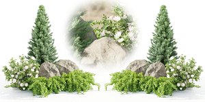 outdoor garden collection vol 73-Blender 3D model