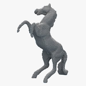 Voxel Horse 3D model
