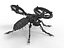 Robot avispa modelo 3D