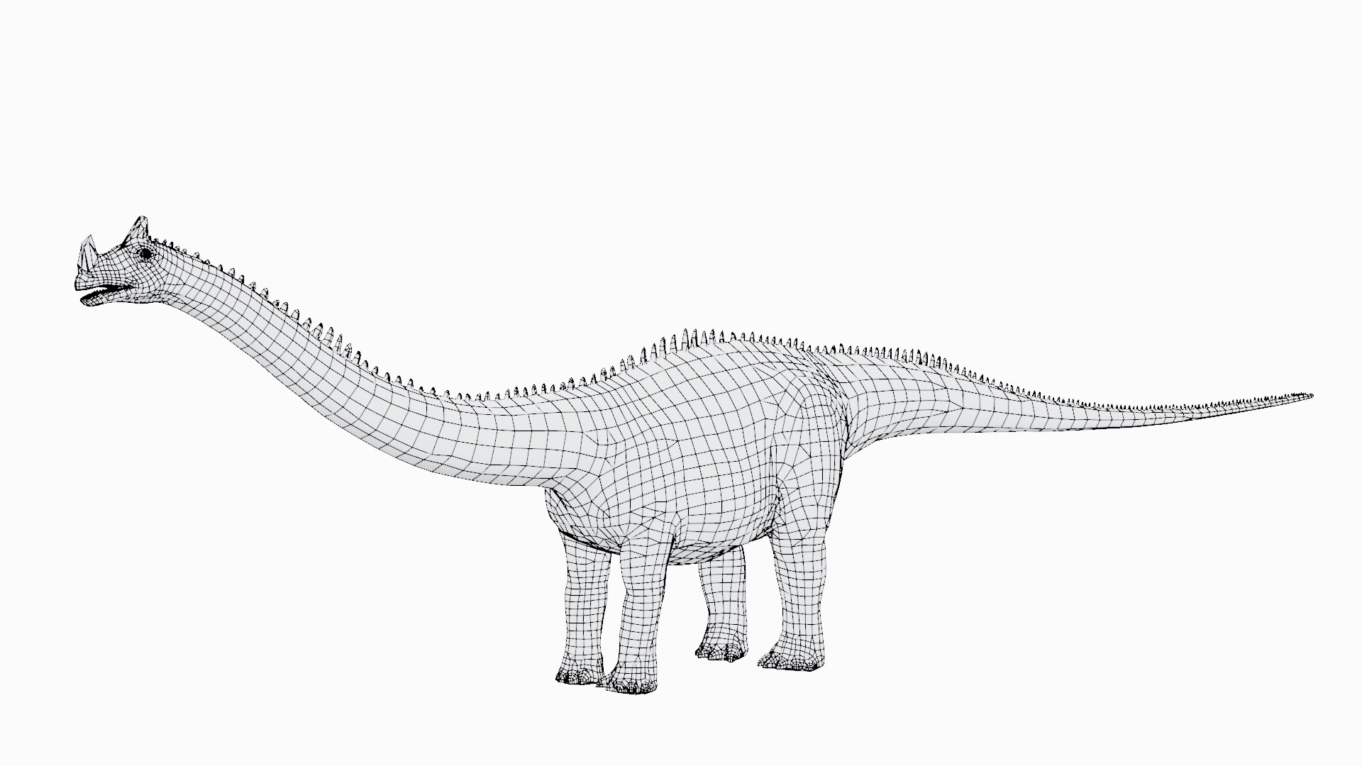3D Supersaurus Basemesh Low Poly - TurboSquid 2107678