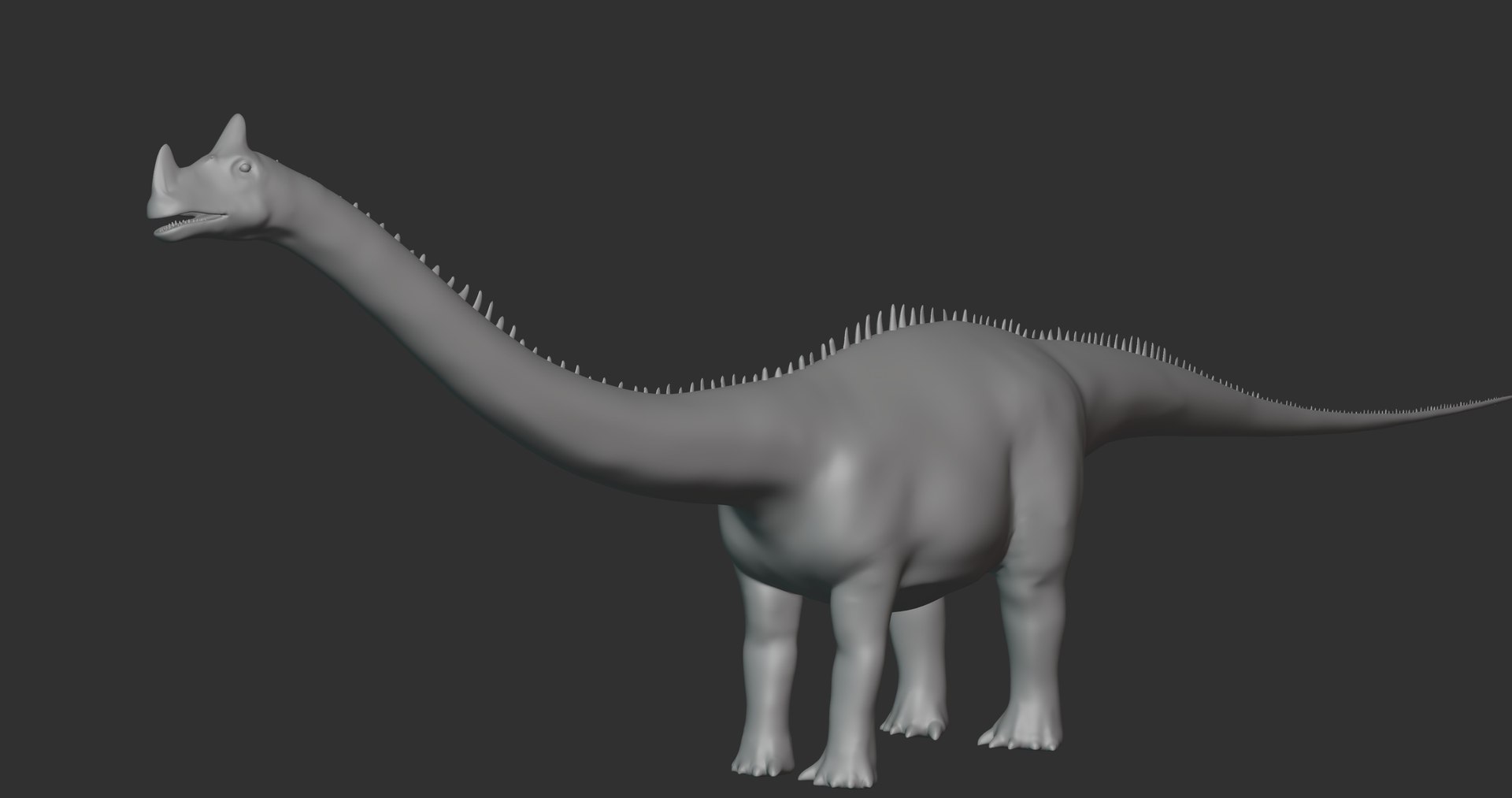 modelo 3d Supersaurus Basemesh Low Poly - TurboSquid 2107678