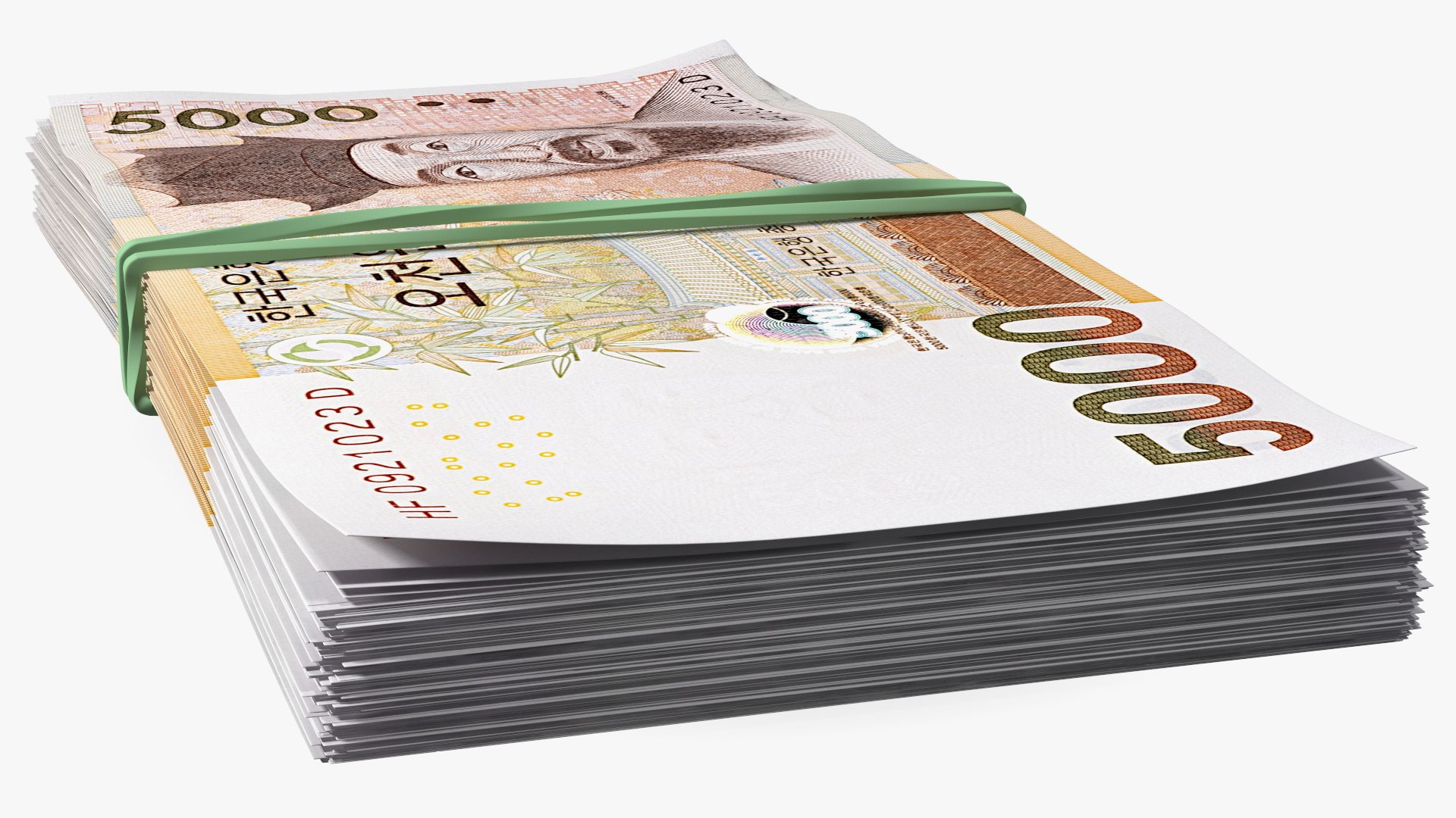 Stack of South Korean 5000 Won 3D https://p.turbosquid.com/ts-thumb/wt/I0ejH7/E8/stackofsouthkorean5000won3dsmodel012/jpg/1620311819/1920x1080/fit_q87/0657d5bc138efcb39cc7d47e7584895ba43676fb/stackofsouthkorean5000won3dsmodel012.jpg