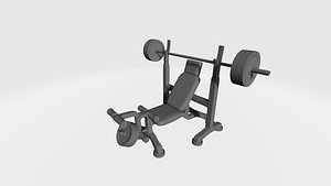 trainer sit-up press 3D