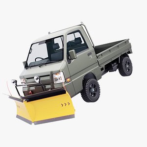 Kei-Truck V Snowplow 3D model
