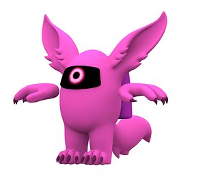 pink werewolf 3D model