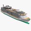 cruise ship 3d model low poly