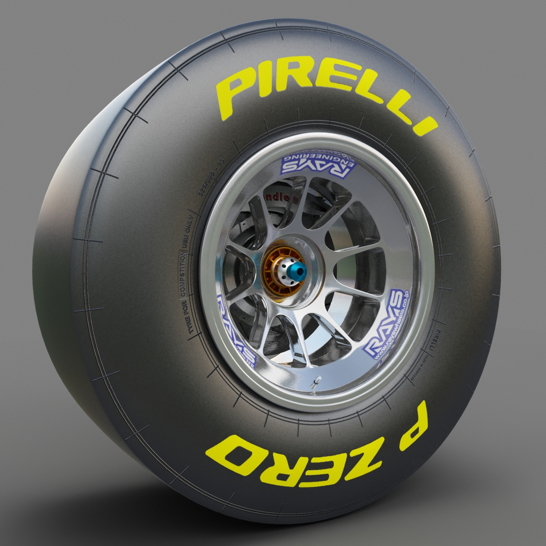 car f1 wheel rays 3d max