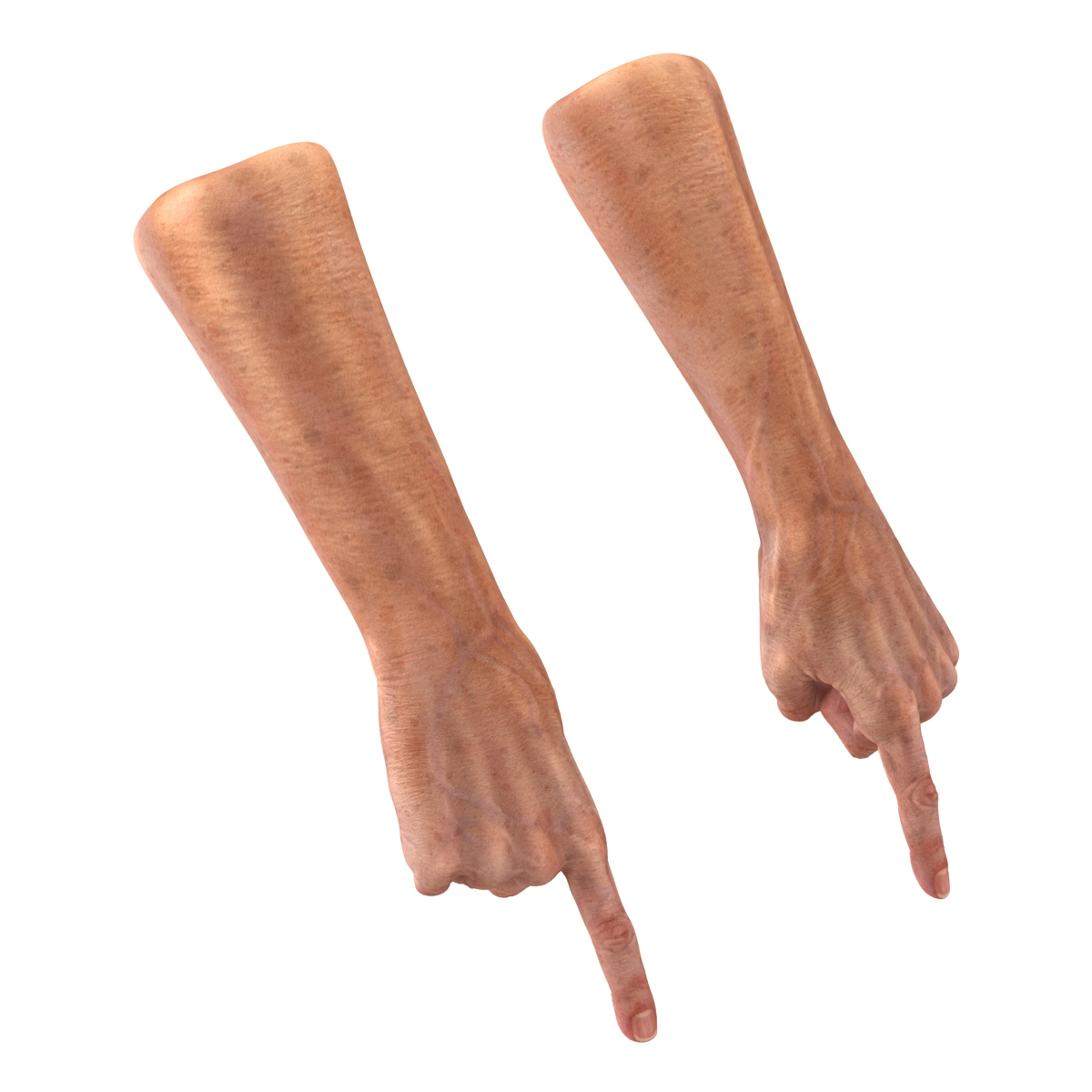 old man hands 2 c4d