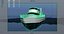 Animiertes Boot mit Ozean
