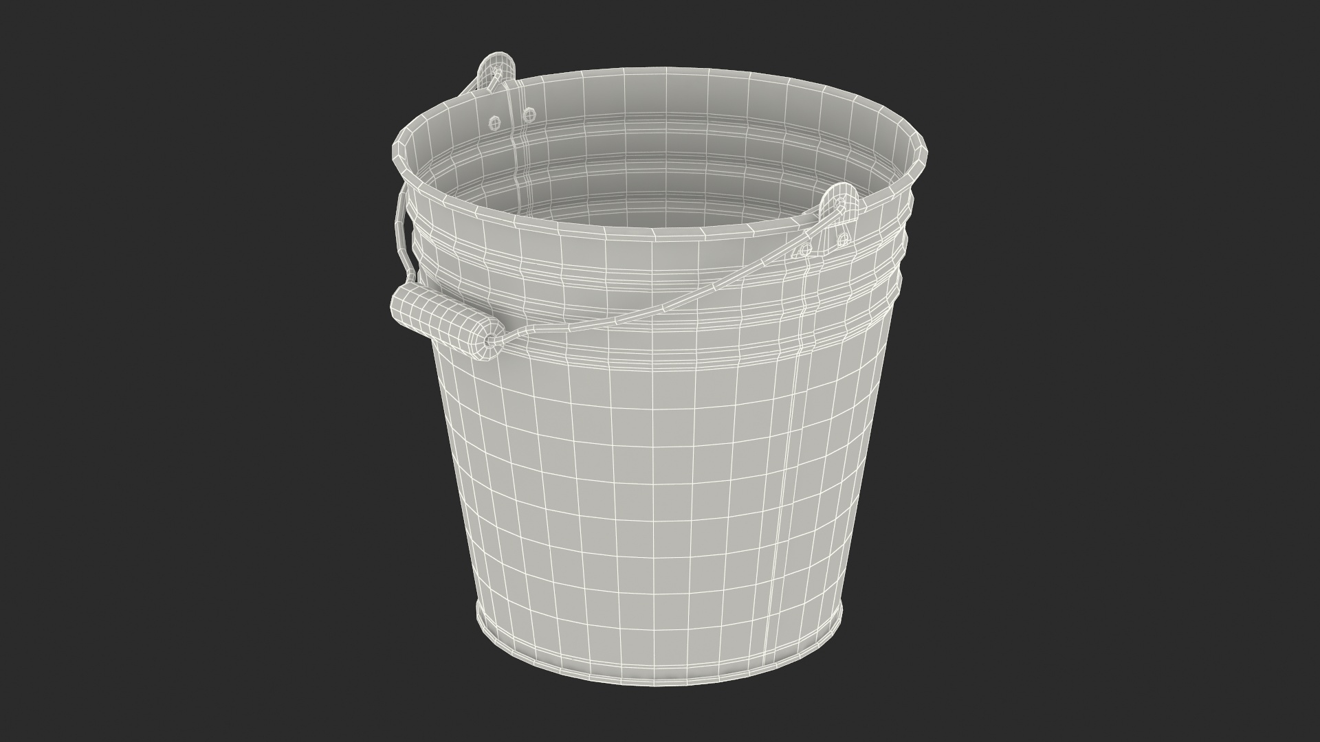 Galvanized Metal Bucket Model - TurboSquid 1726026