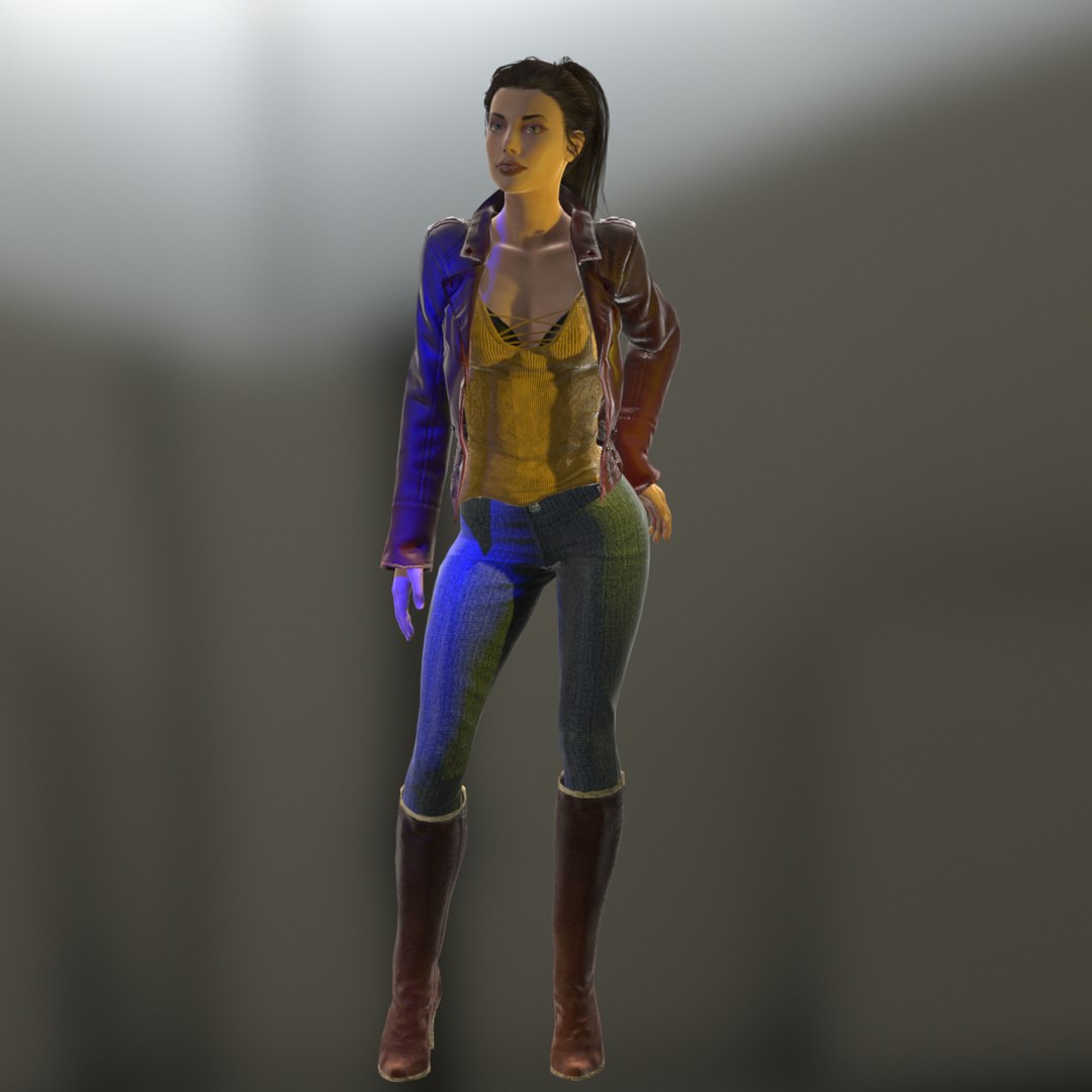 3D Realistic Fashion Rigged - TurboSquid 1489866