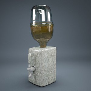 concrete tas glass 3d model