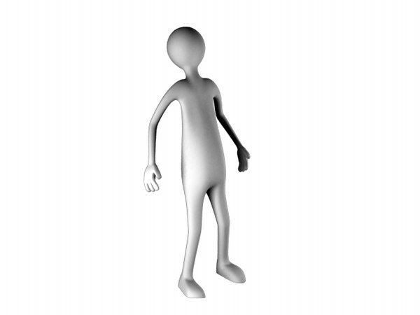 3d model stick figure