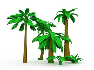 cartoon palms tree