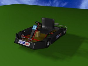 3d model kart raced