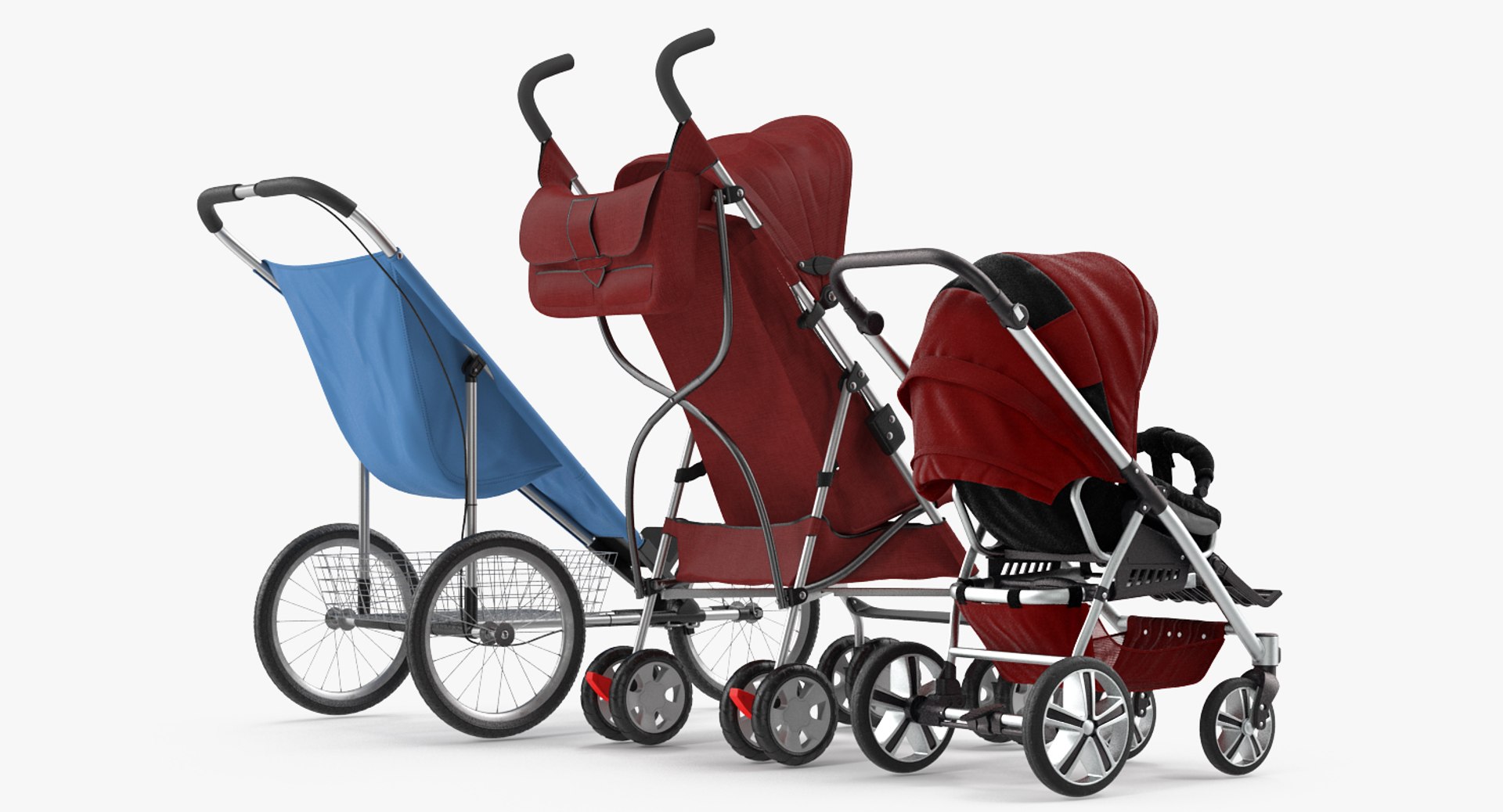 Baby Strollers 2 3D Model - TurboSquid 1182767