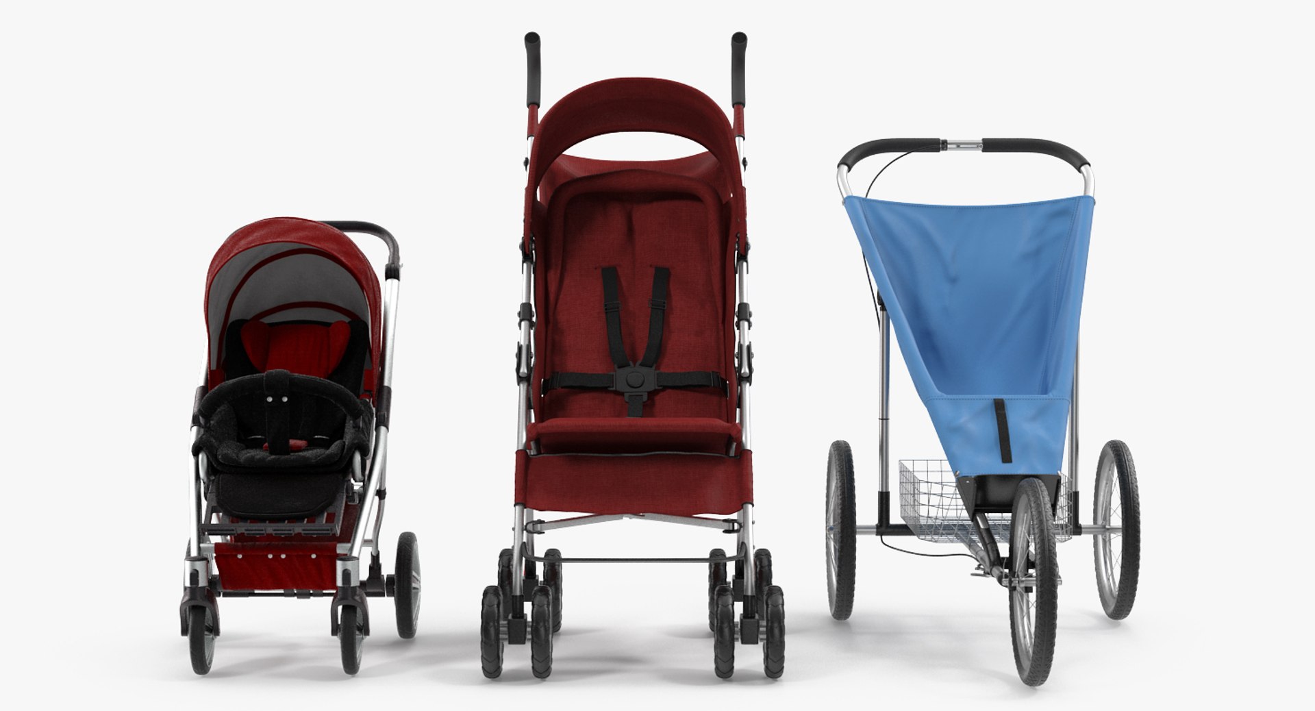 Baby Strollers 2 3D Model - TurboSquid 1182767