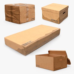 Carton Boxes Damaged Collection 3 model