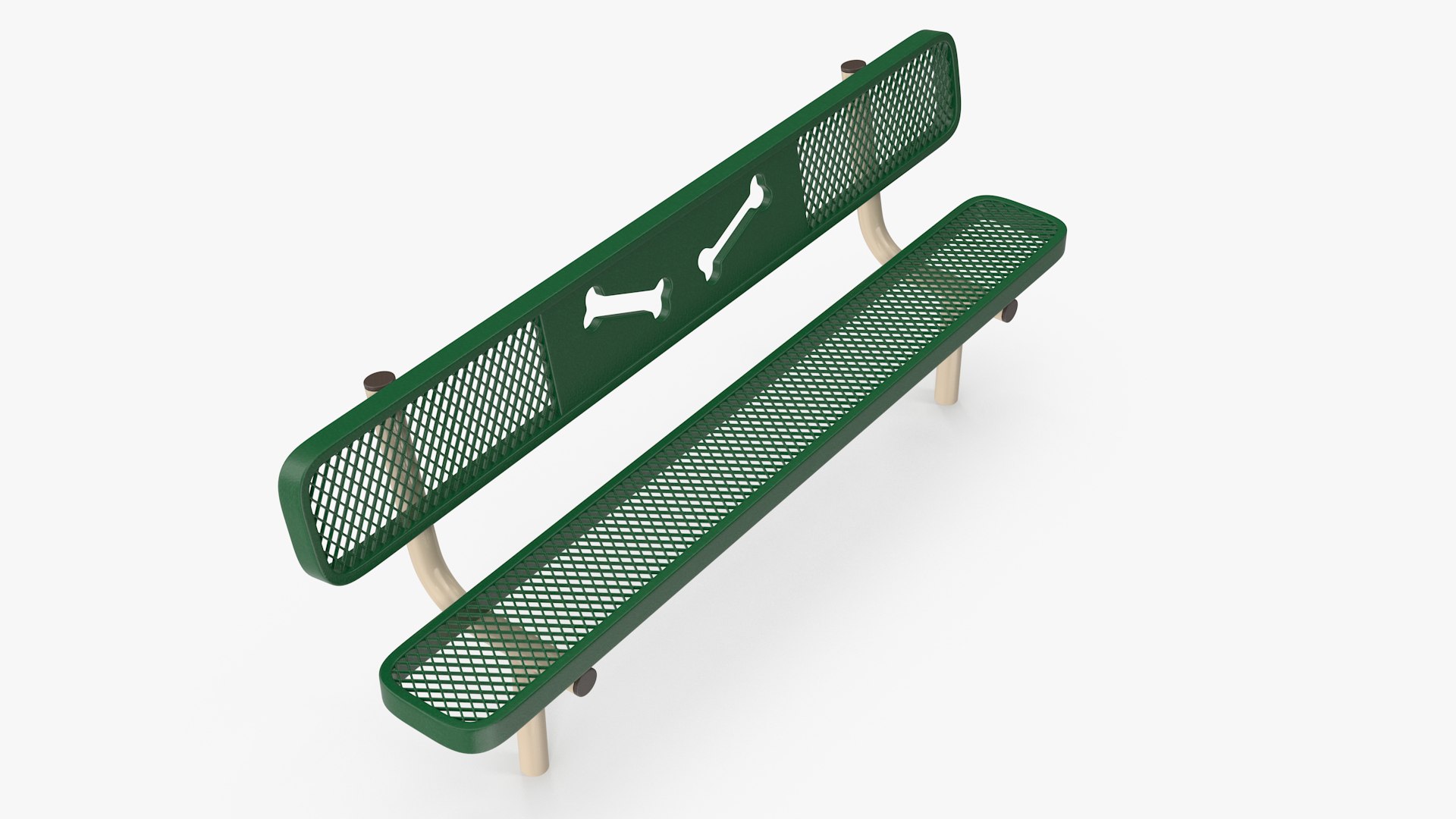 Bench for Dog Training Park 3D model preview