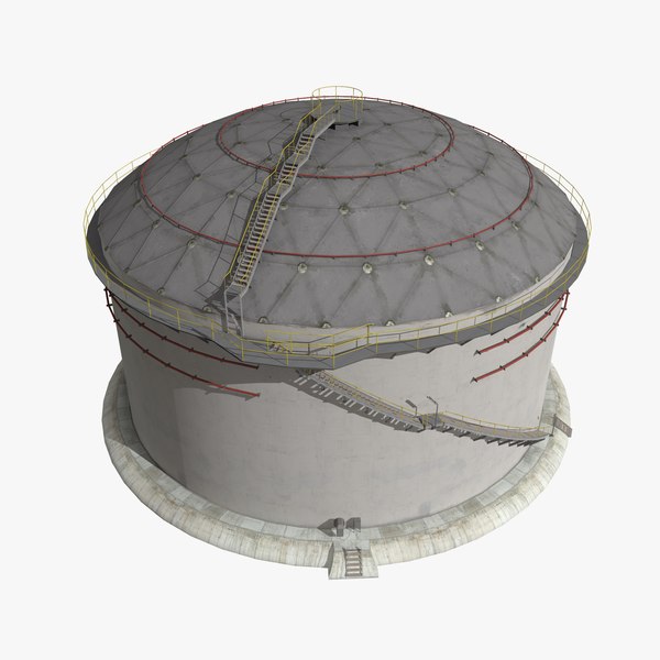 3D model 3D Crude Oil Storage Tank 30 m